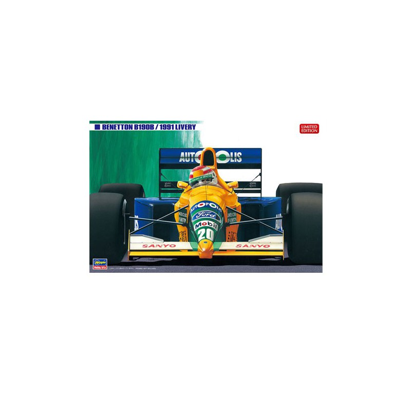 Benetton B190B 1991 Livery plastic car cover at 1/24 | Scientific-MHD