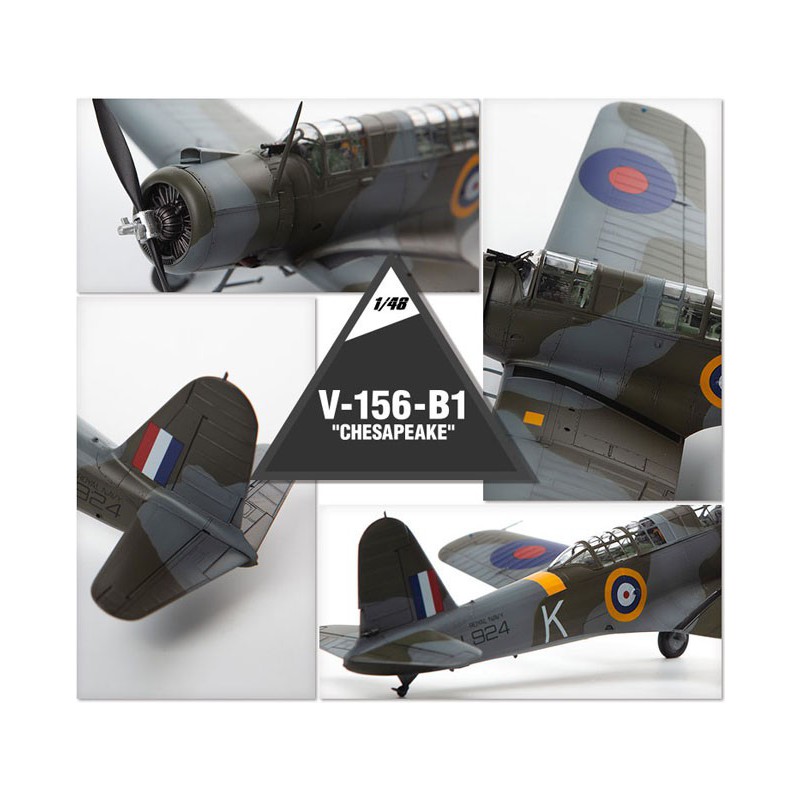 Plastic plane model V-156-B1 French Marine 1/48 | Scientific-MHD