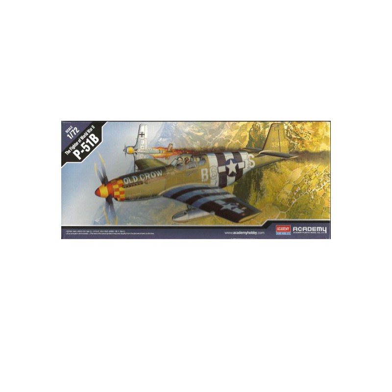 P-51B Mustang 1/72 plastic plane model (ex 1667) | Scientific-MHD