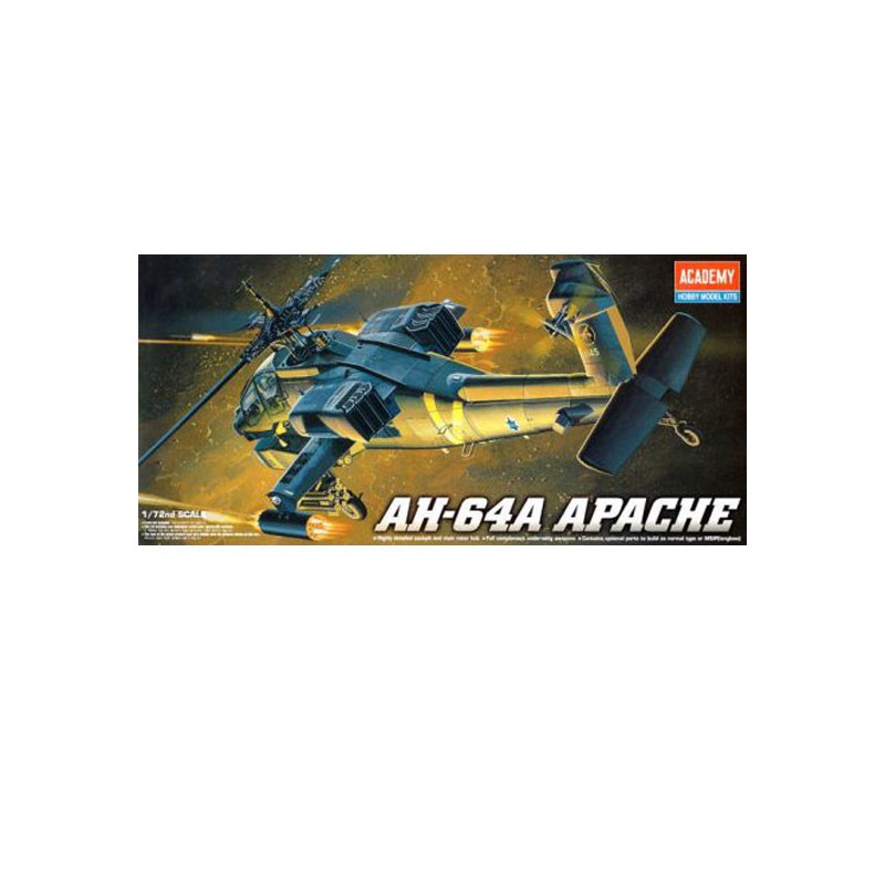 Plastic helicopter model AH-64A APACHE 1/72 | Scientific-MHD