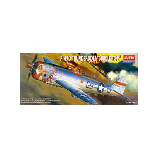 P-47D plastic plane model Bubble Top 1/72 | Scientific-MHD