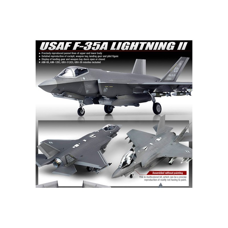 F-35A plastic plane model Lightning II MCP 1/72 | Scientific-MHD