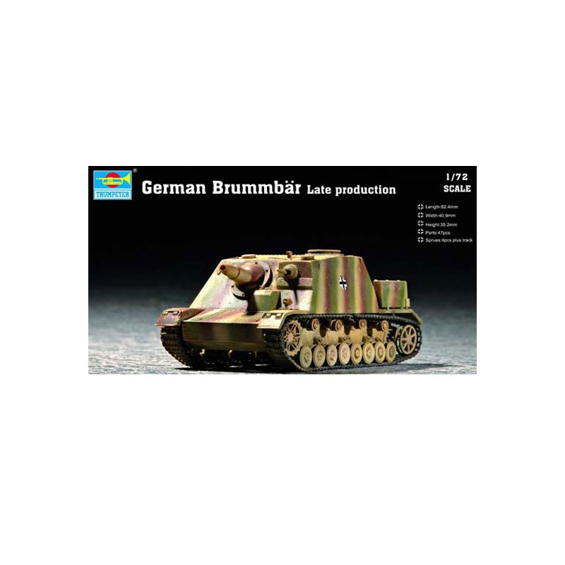 Plastic tank model German Brummbar Late Production | Scientific-MHD