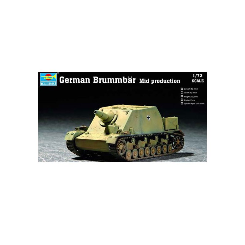 Plastic tank model German Brummbar Mid Production | Scientific-MHD