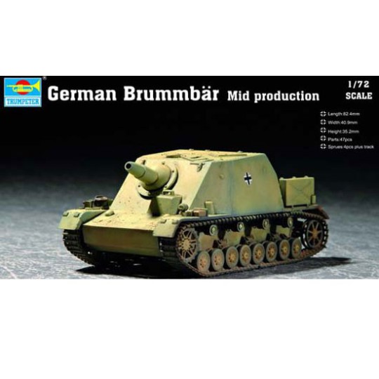 Plastic tank model German Brummbar Mid Production | Scientific-MHD