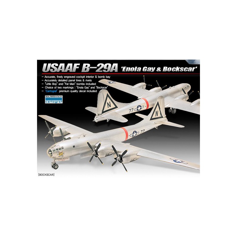 B-29A plastic plane model Enolagay & Bockscar 1/72 | Scientific-MHD B-29A plastic plane model Enolagay & Bockscar 1/72 | Scientific-MHD