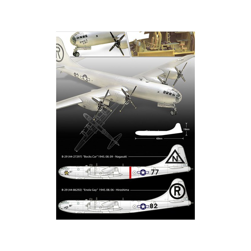 B-29A plastic plane model Enolagay & Bockscar 1/72 | Scientific-MHD B-29A plastic plane model Enolagay & Bockscar 1/72 | Scientific-MHD