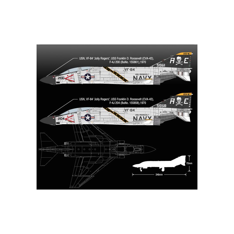 USN F-4J Phantom plastic model 1/72 | Scientific-MHD USN F-4J Phantom plastic model 1/72 | Scientific-MHD