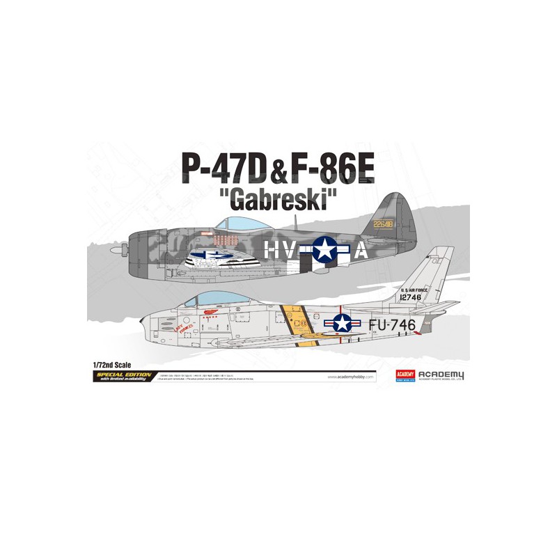 P-47D plastic plane model & f-86e as Gabreski 1/72 | Scientific-MHD