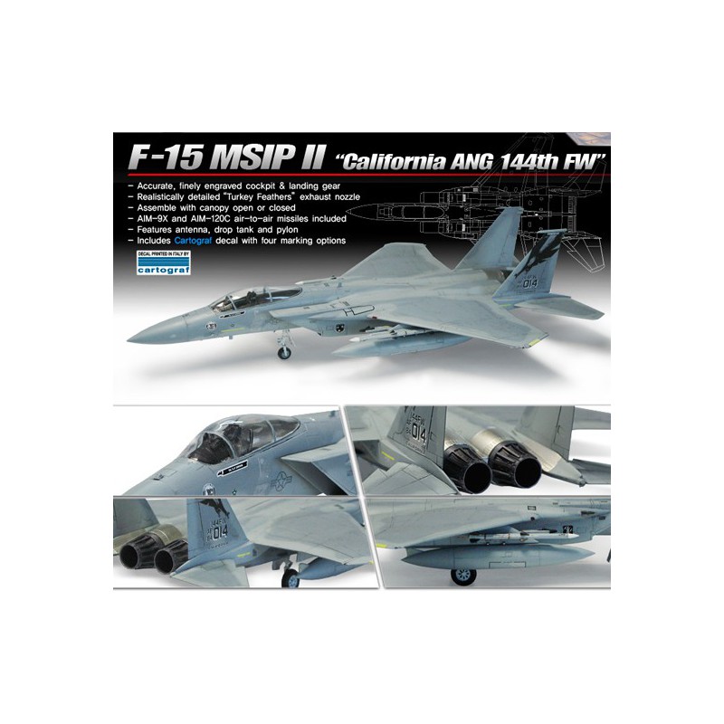 F-15 plastic plane model MSIP II 144th FW 1/72 | Scientific-MHD F-15 plastic plane model MSIP II 144th FW 1/72 | Scientific-MHD