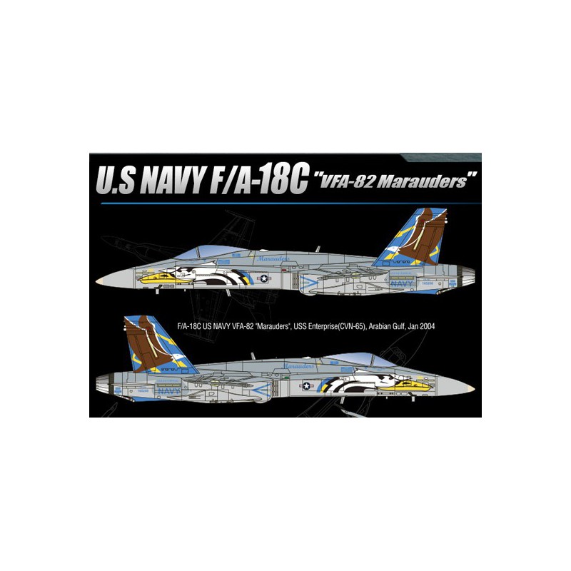 Plastic plane model F/A-18C VFA-82 MARAUDERS 1/72 | Scientific-MHD