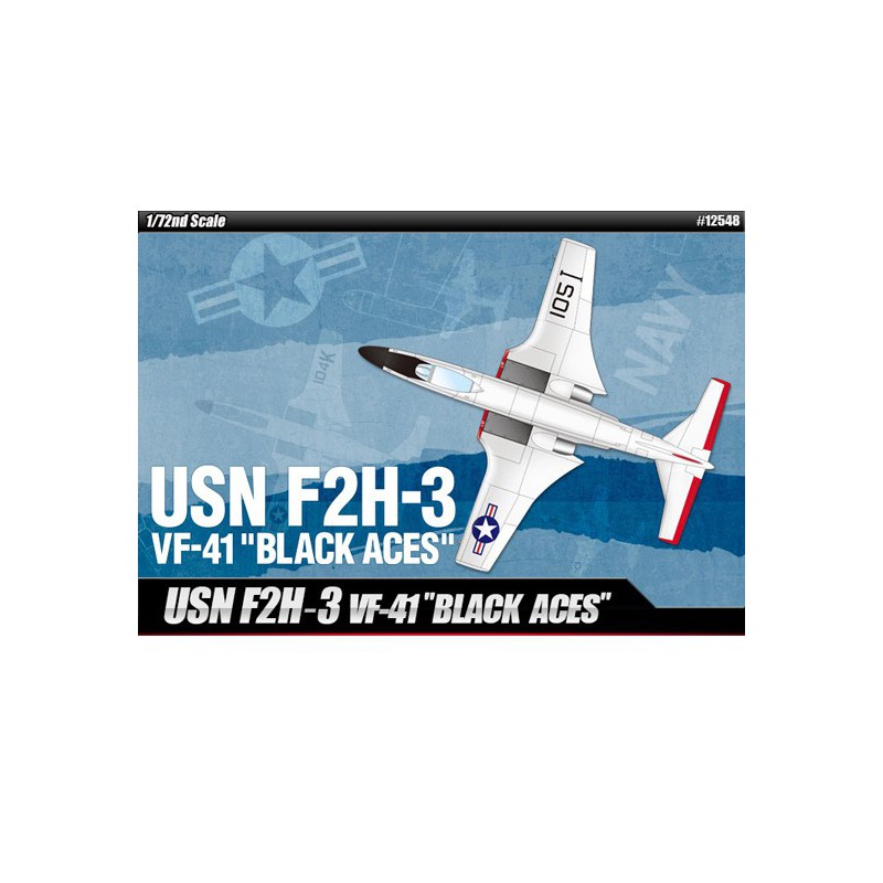USN F2H-3 plastic plane model Black Aces 1/48 | Scientific-MHD USN F2H-3 plastic plane model Black Aces 1/48 | Scientific-MHD