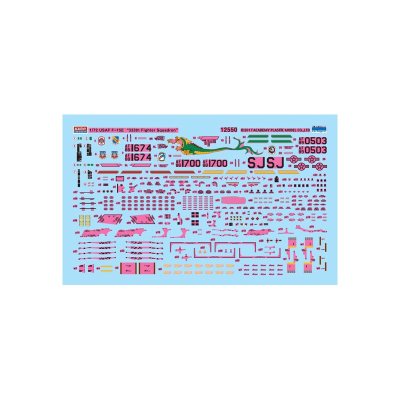 USAF F-15E 33TH 1/72 plastic plane model | Scientific-MHD