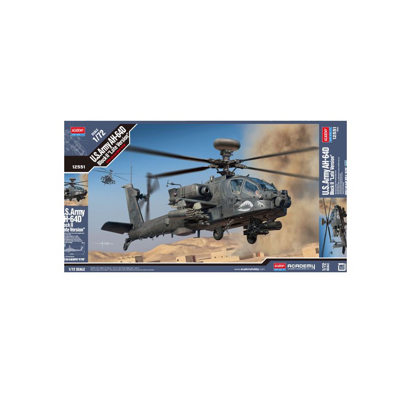 Plastic helicopter model AH-64D Block II 1/72 | Scientific-MHD