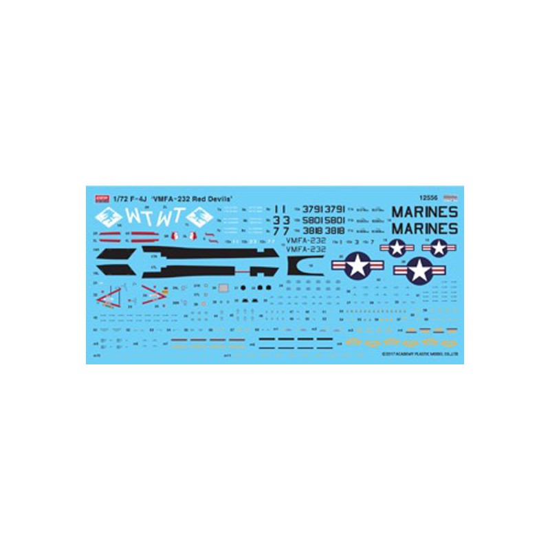USMC F-4J Red Devils 1/72 plastic plane model | Scientific-MHD