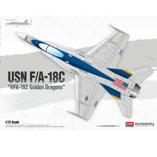 USN F/A-18C Plastic plane model VFA-192 1/72 USN F/A-18C Plastic plane model VFA-192 1/72 | Scientific-MHD