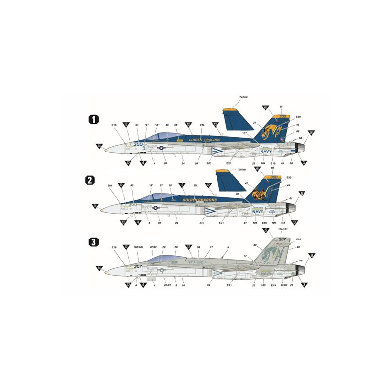 USN F/A-18C Plastic plane model VFA-192 1/72 | Scientific-MHD