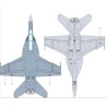 F/A-18F plastic plane model VFA-2 1/72 | Scientific-MHD F/A-18F plastic plane model VFA-2 1/72 | Scientific-MHD