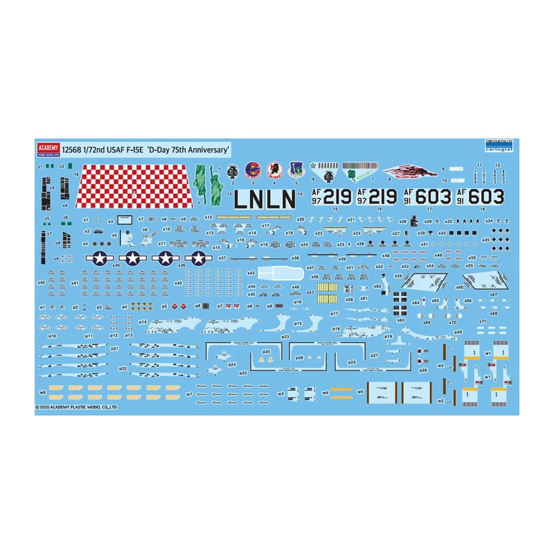 F-15E plastic plane model D-Day 75th 1/72 | Scientific-MHD