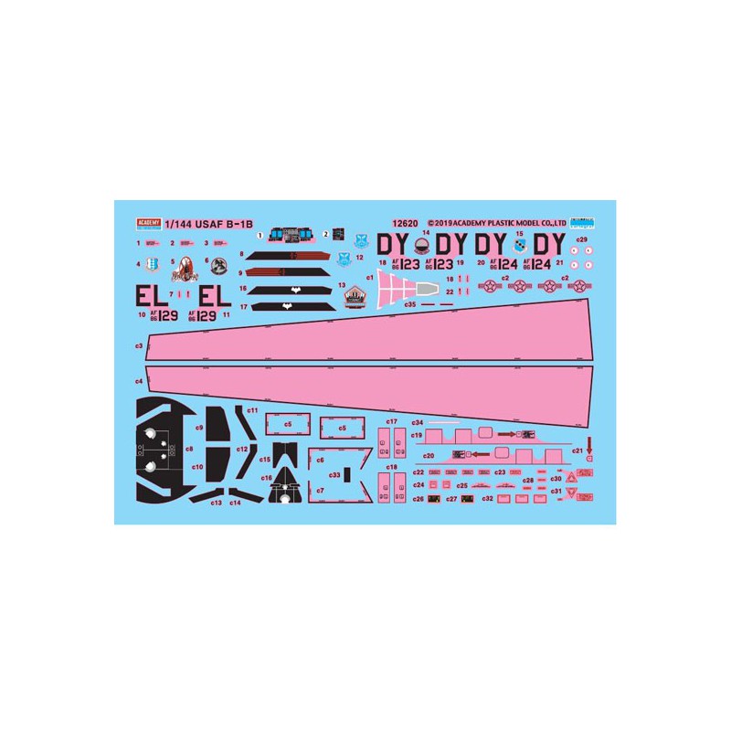 USAF plastic plane model B-1B 34th BS 1/144 | Scientific-MHD USAF plastic plane model B-1B 34th BS 1/144 | Scientific-MHD