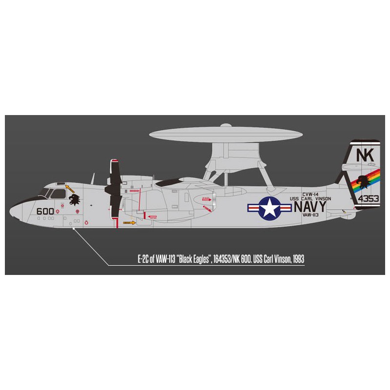 USN E-2C Plastic plane model Vaw-113 1/144 | Scientific-MHD USN E-2C Plastic plane model Vaw-113 1/144 | Scientific-MHD