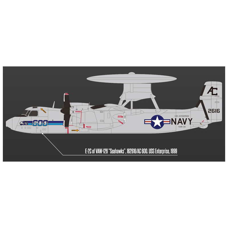 USN E-2C Plastic plane model Vaw-113 1/144 | Scientific-MHD USN E-2C Plastic plane model Vaw-113 1/144 | Scientific-MHD