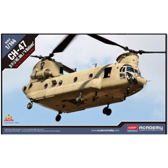 Plastic helicopter model CH-47 D/F/J/HC.MK.I 1/144 | Scientific-MHD