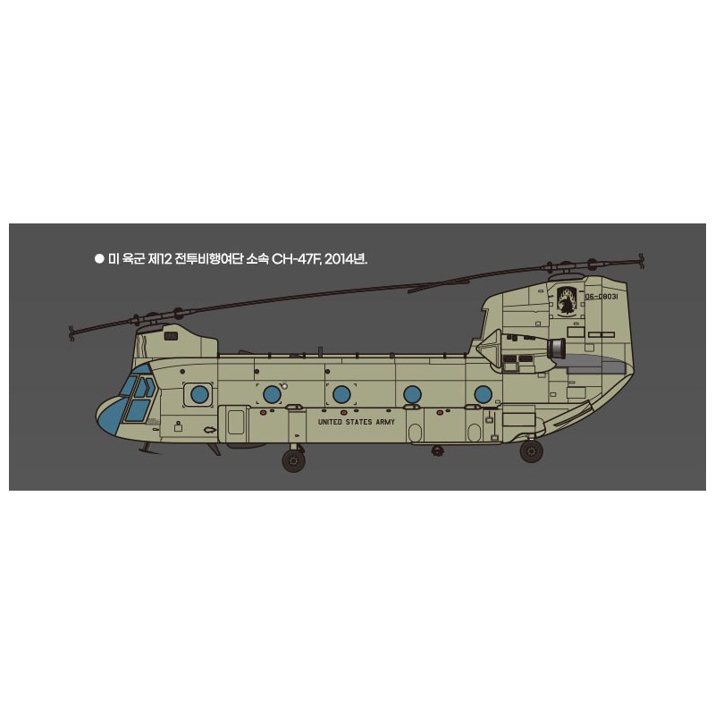 Plastic helicopter model CH-47 D/F/J/HC.MK.I 1/144 | Scientific-MHD