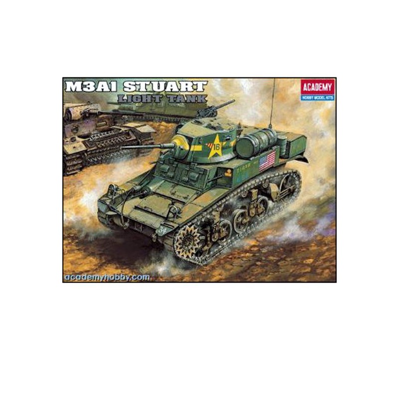 Plastic tank model U.S. M3A1 Stuart Light Tank 1/35 | Scientific-MHD