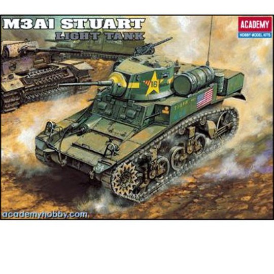 Plastic tank model U.S. M3A1 Stuart Light Tank 1/35 Plastic tank model U.S. M3A1 Stuart Light Tank 1/35 | Scientific-MHD