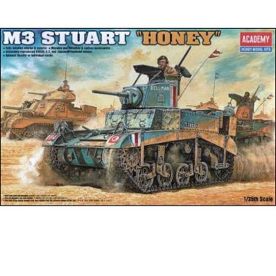 British M3 Stuart "Honey" plastic tank model 1/35 British M3 Stuart "Honey" plastic tank model 1/35 | Scientific-MHD