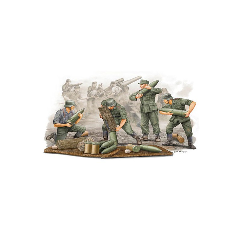 German Field Howitzer Gun Crew figurine | Scientific-MHD