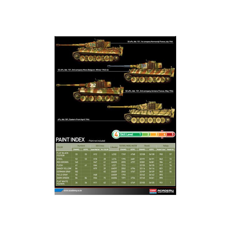 Tiger plastic tag model - i mid version 1/35 | Scientific-MHD