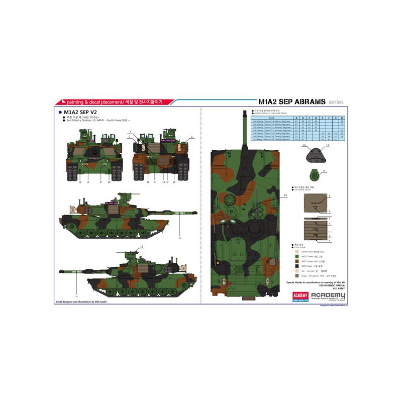 Plastic tank model U.S. Army M1A2 Tusk II 1/35 | Scientific-MHD