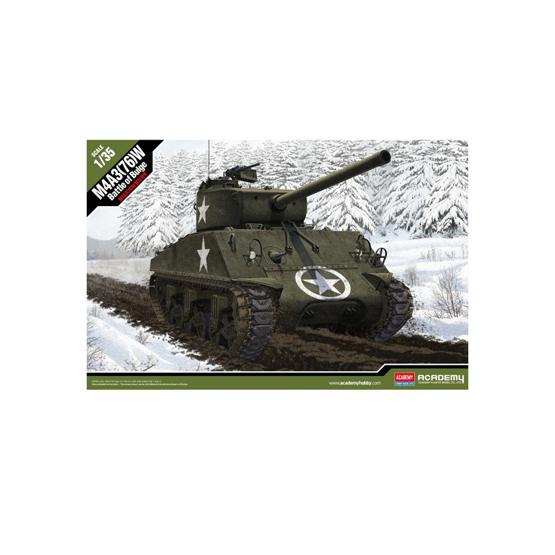 M4A3 Battle of Bulge 1/35 plastic tank model | Scientific-MHD