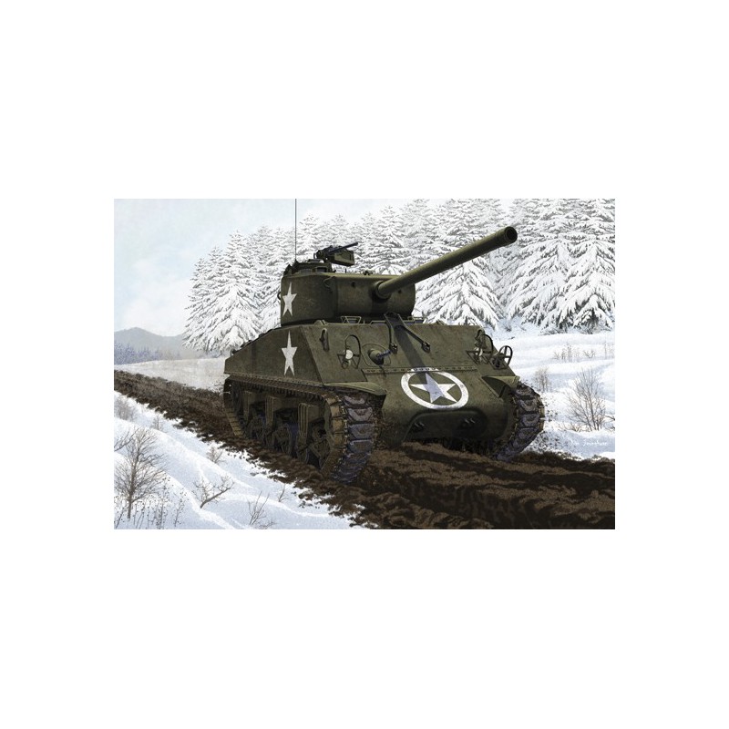 M4A3 Battle of Bulge 1/35 plastic tank model | Scientific-MHD