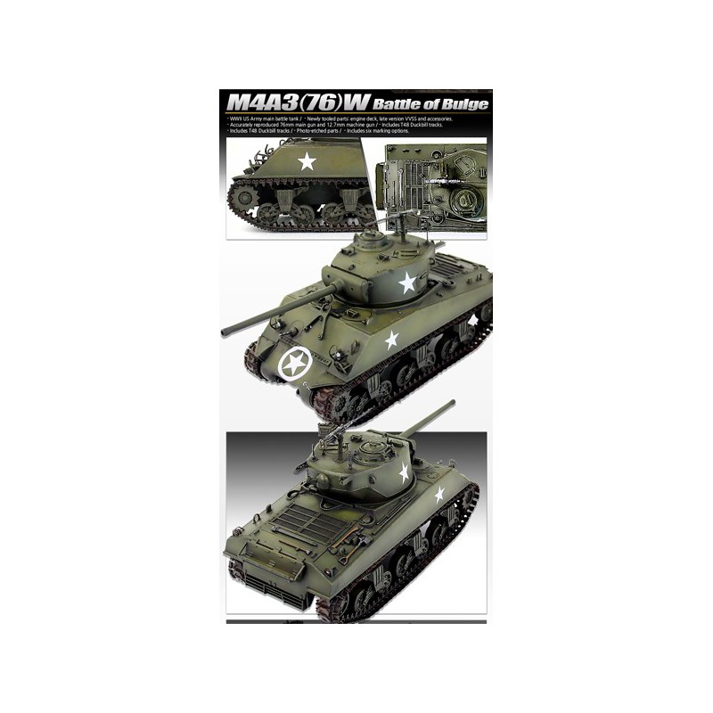 M4A3 Battle of Bulge 1/35 plastic tank model | Scientific-MHD