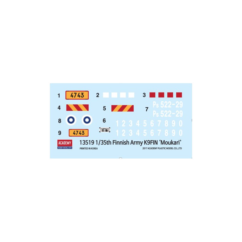 Plastic tank model K9 Finish Army Moukan 1/35 | Scientific-MHD