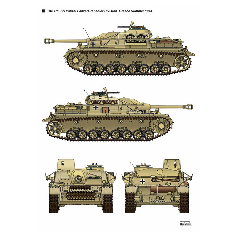 Plastic tank model German Stug IV SD.KFZ.167 | Scientific-MHD