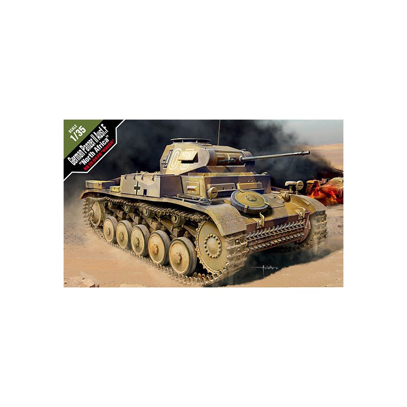 Plastic tank model German Panzer II ausf.f "North Africa" ​​1/35 | Scientific-MHD