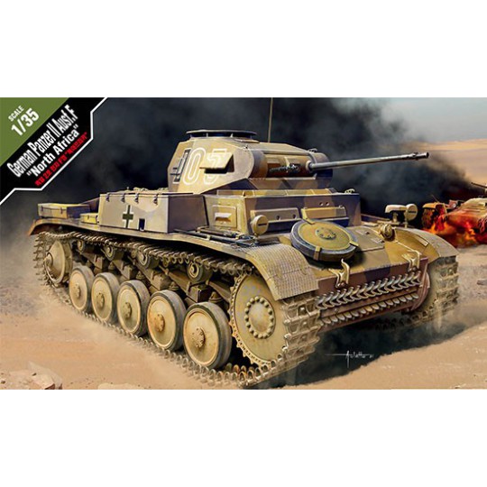 Plastic tank model German Panzer II ausf.f "North Africa" 1/35 Plastic tank model German Panzer II ausf.f "North Africa" 1/35 | Scientific-MHD