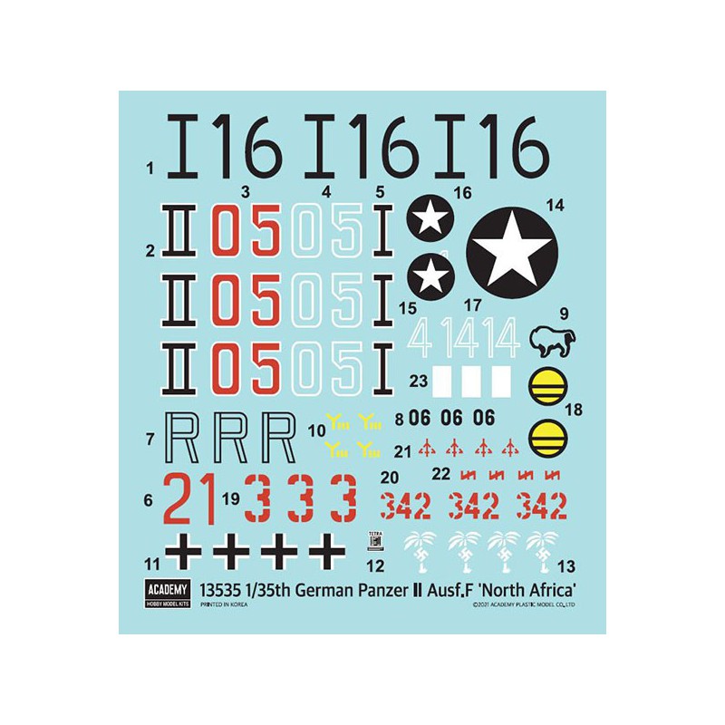 Plastic tank model German Panzer II ausf.f "North Africa" ​​1/35 | Scientific-MHD