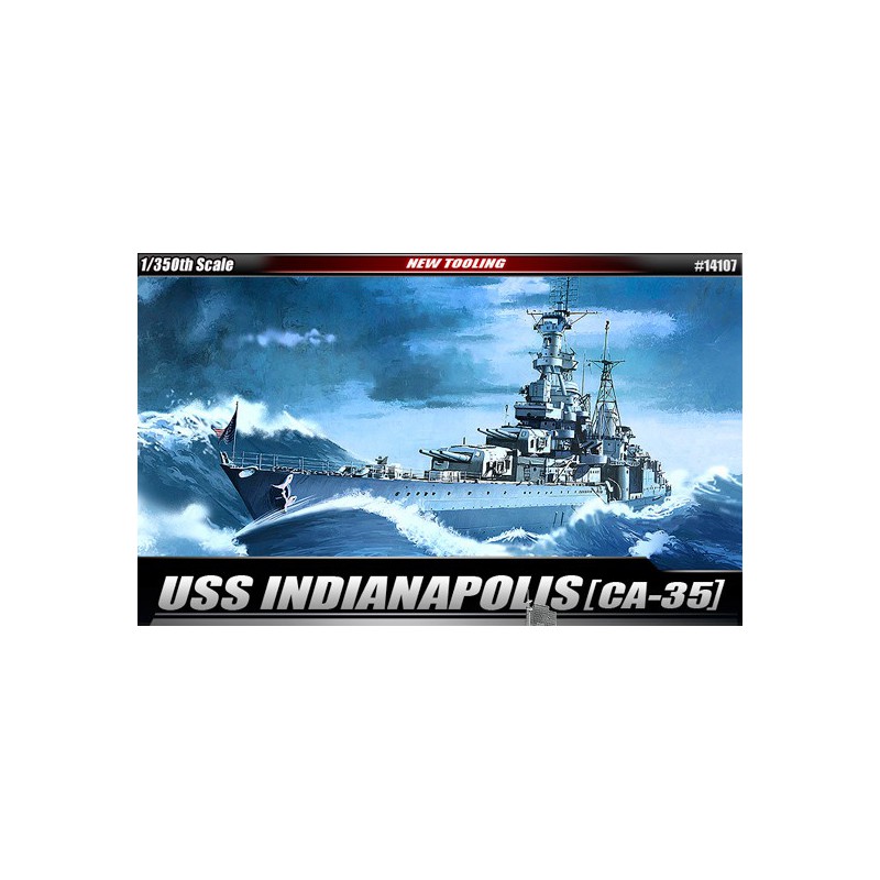 Plastic boat model U.S.S CA-35 Indianapolis 1/350 | Scientific-MHD