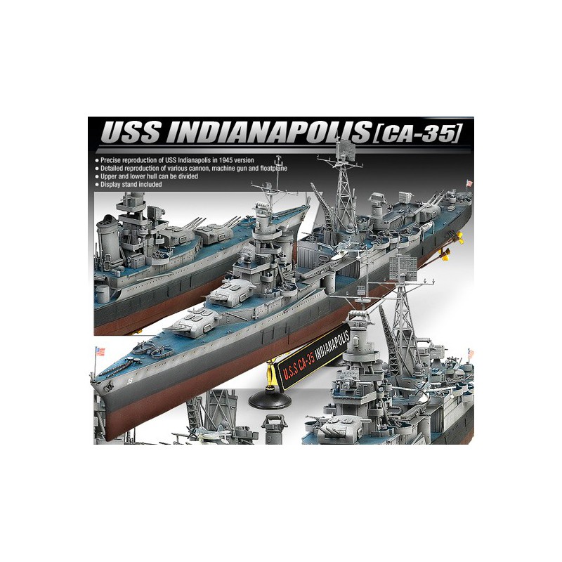 Plastic boat model U.S.S CA-35 Indianapolis 1/350 | Scientific-MHD