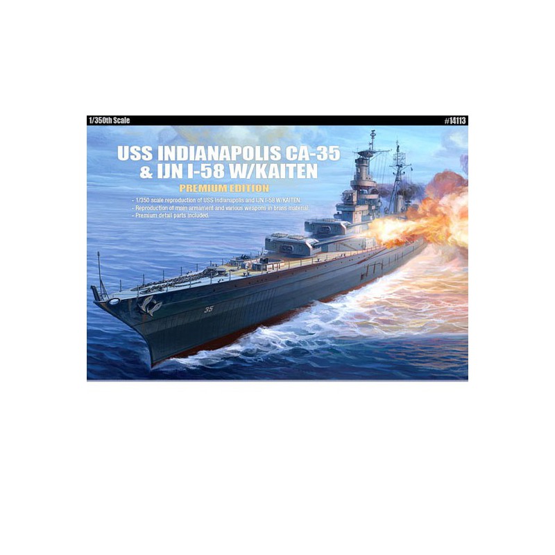 Plastic boat model CA-35 Indianapolis Premium Edition 1/350 | Scientific-MHD
