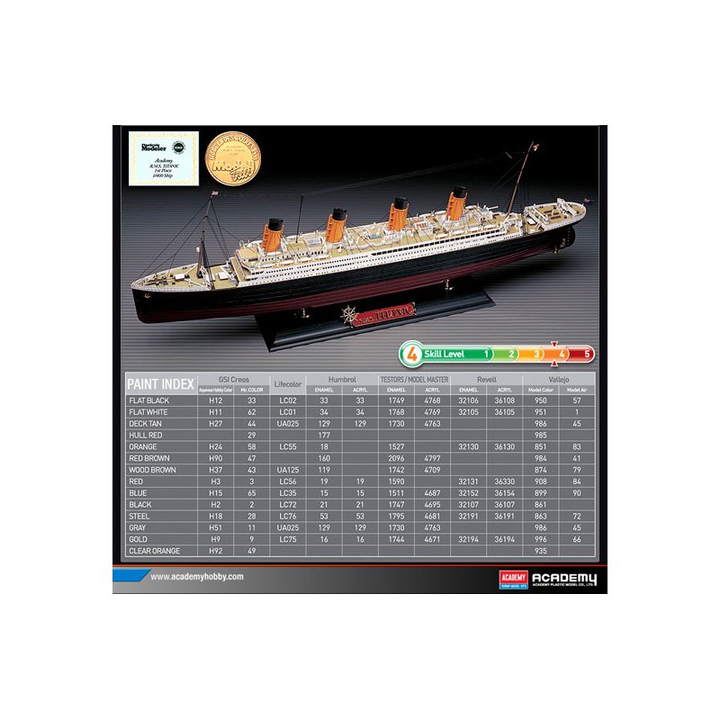 Plastic boat model Titanic MCP 1/400 | Scientific-MHD Plastic boat model Titanic MCP 1/400 | Scientific-MHD