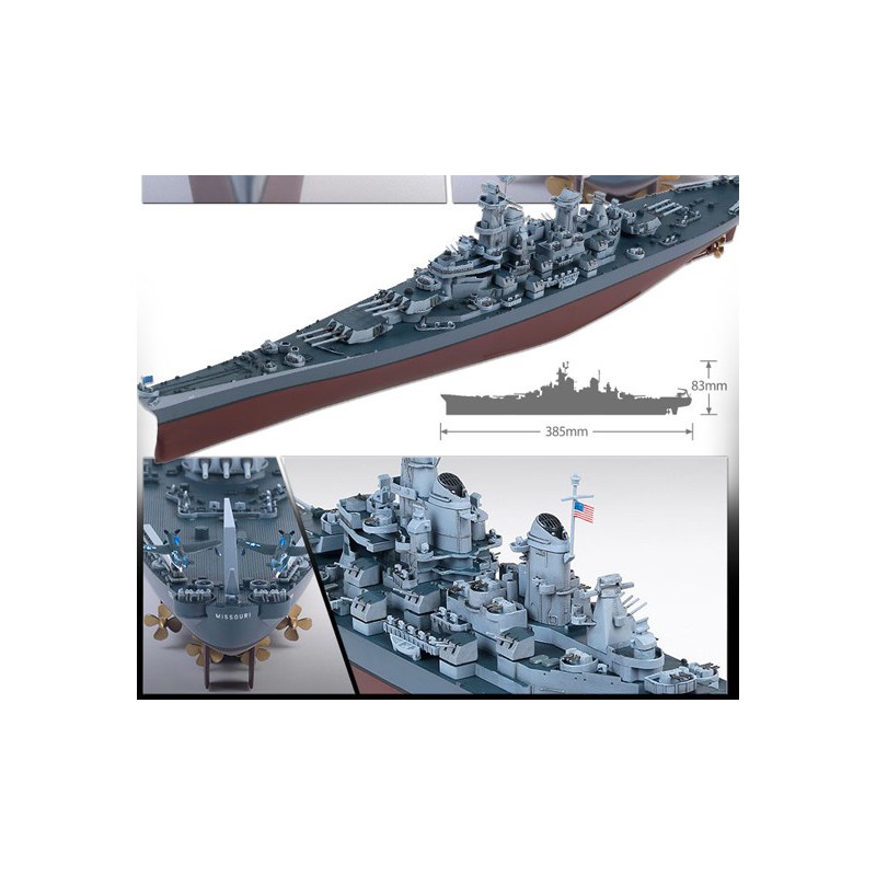 Uss Missouri BB-63 MCP 1/700 plastic boat model | Scientific-MHD