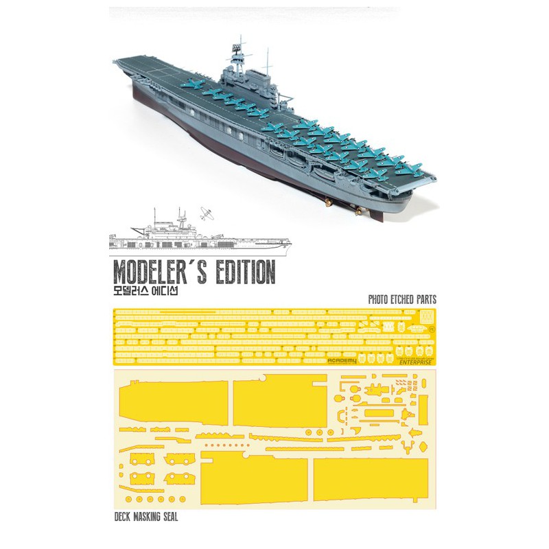 Plastic boat model USS Enterprise CV-6 M.E. 1/700 | Scientific-MHD