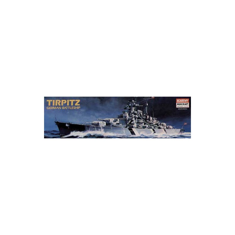 Battleship Tirpitz plastic boat model (MTR) 1/800 | Scientific-MHD