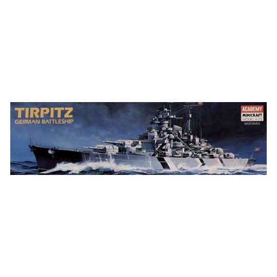 Battleship Tirpitz plastic boat model (MTR) 1/800 | Scientific-MHD